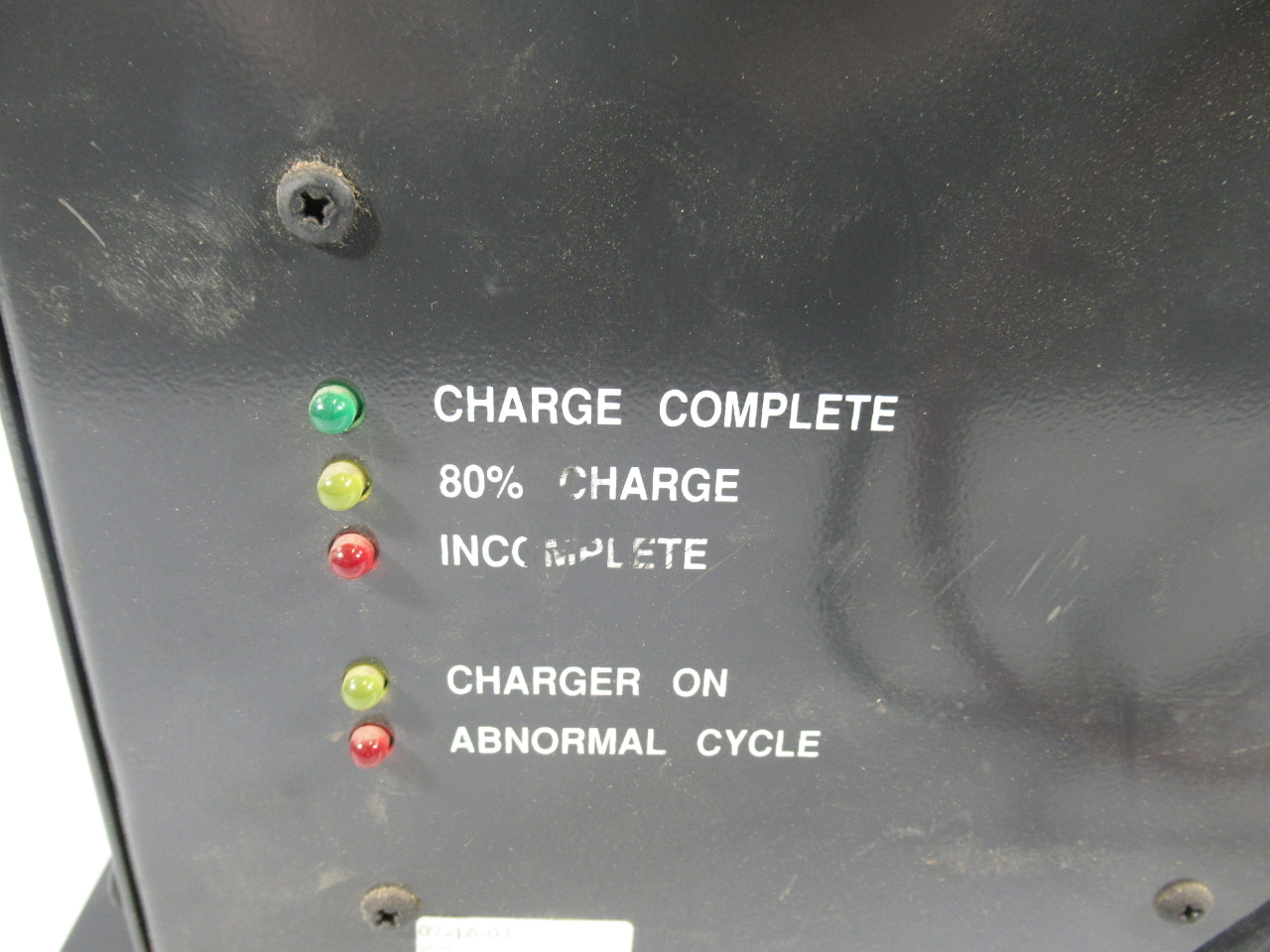 Crown Control Equipment 120202-002 Battery Charger MISSING CONNECTOR ! AS IS !