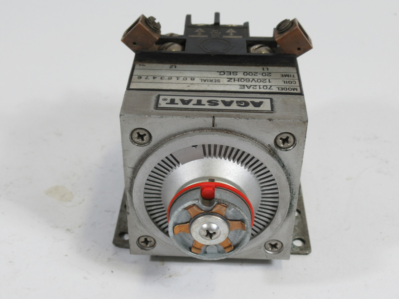 Agastat 7012AE Time Delay Relay 120V 60Hz MISSING DIAL USED