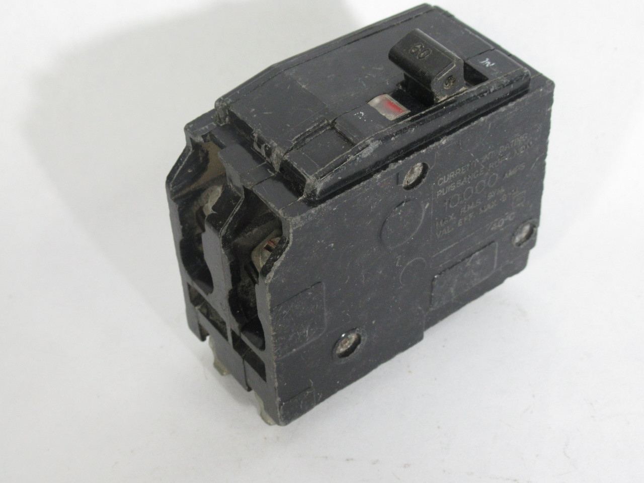 Square D QO260 Circuit Breaker 60A 120/240VAC 2P *Damage to Clamp* USED