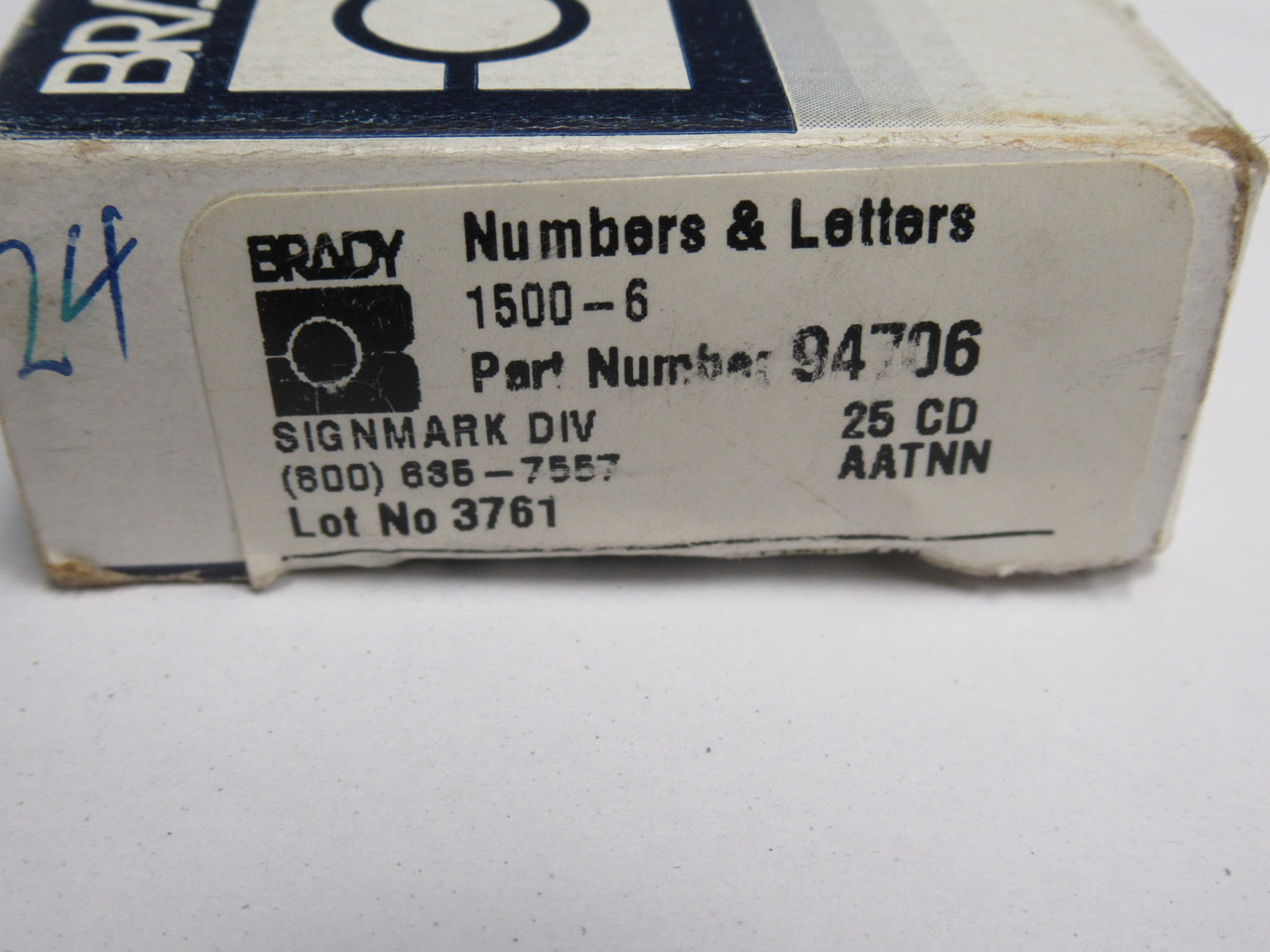 Brady 94706 1500-6 BradyLite Reflective Number 6 19 Sheets x 144 Labels ! NEW !