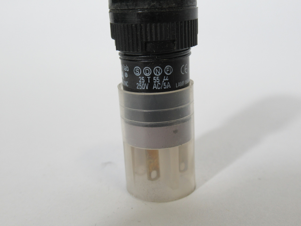 Deca P16-LAR1-1AB-YEL 16mm Latching Push Button 1NO 1NC 5A 250V USED
