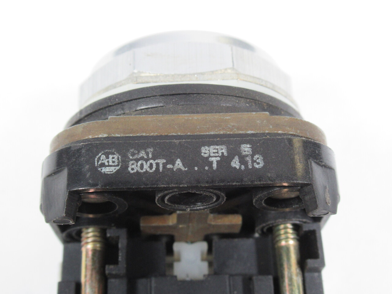 Allen-Bradley 800T-A2A1 Series T Push Button 1NCLB 1NO Black Flush Head USED