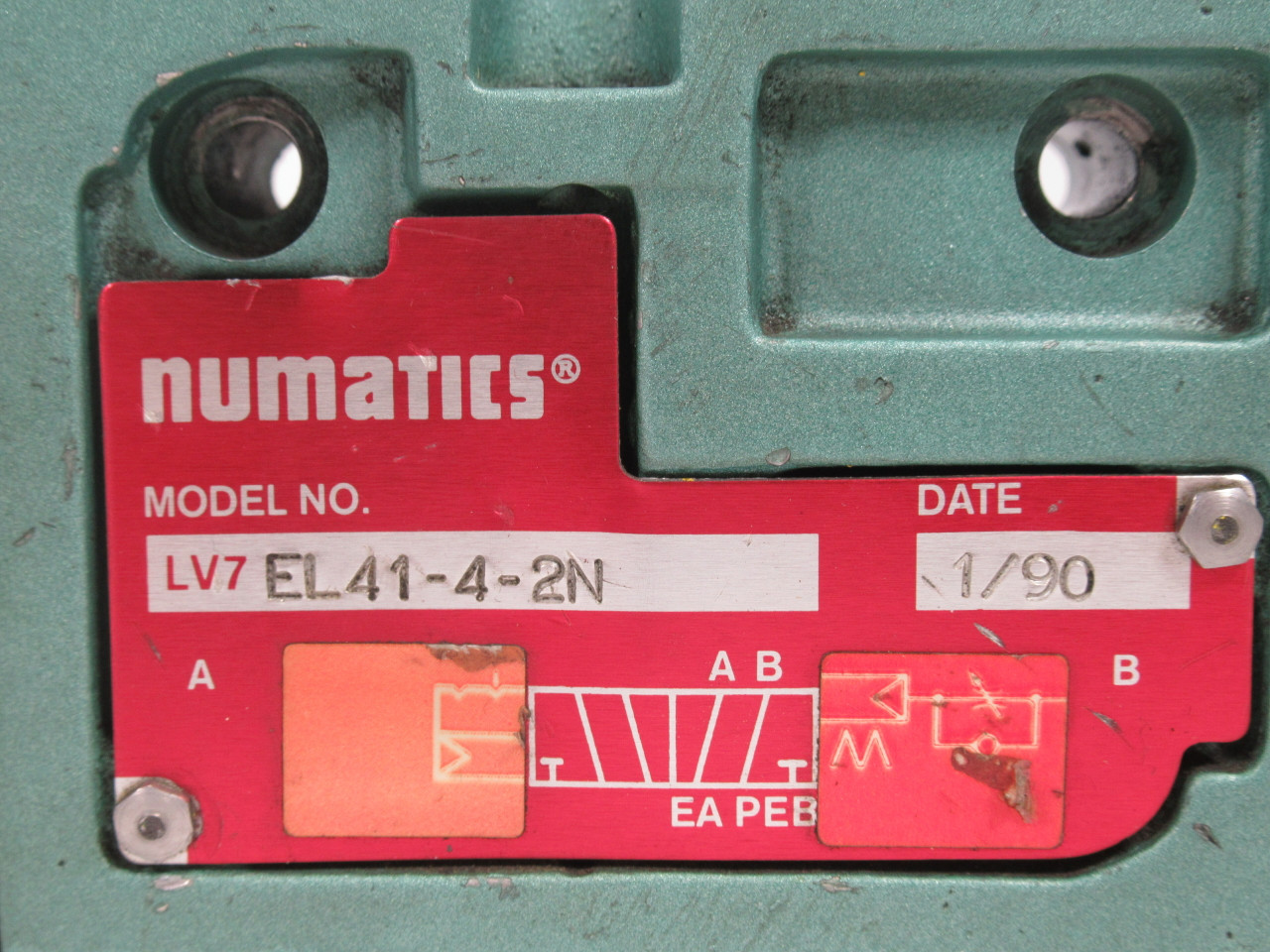 Numatics LV7EL41-4-2N Valve USED