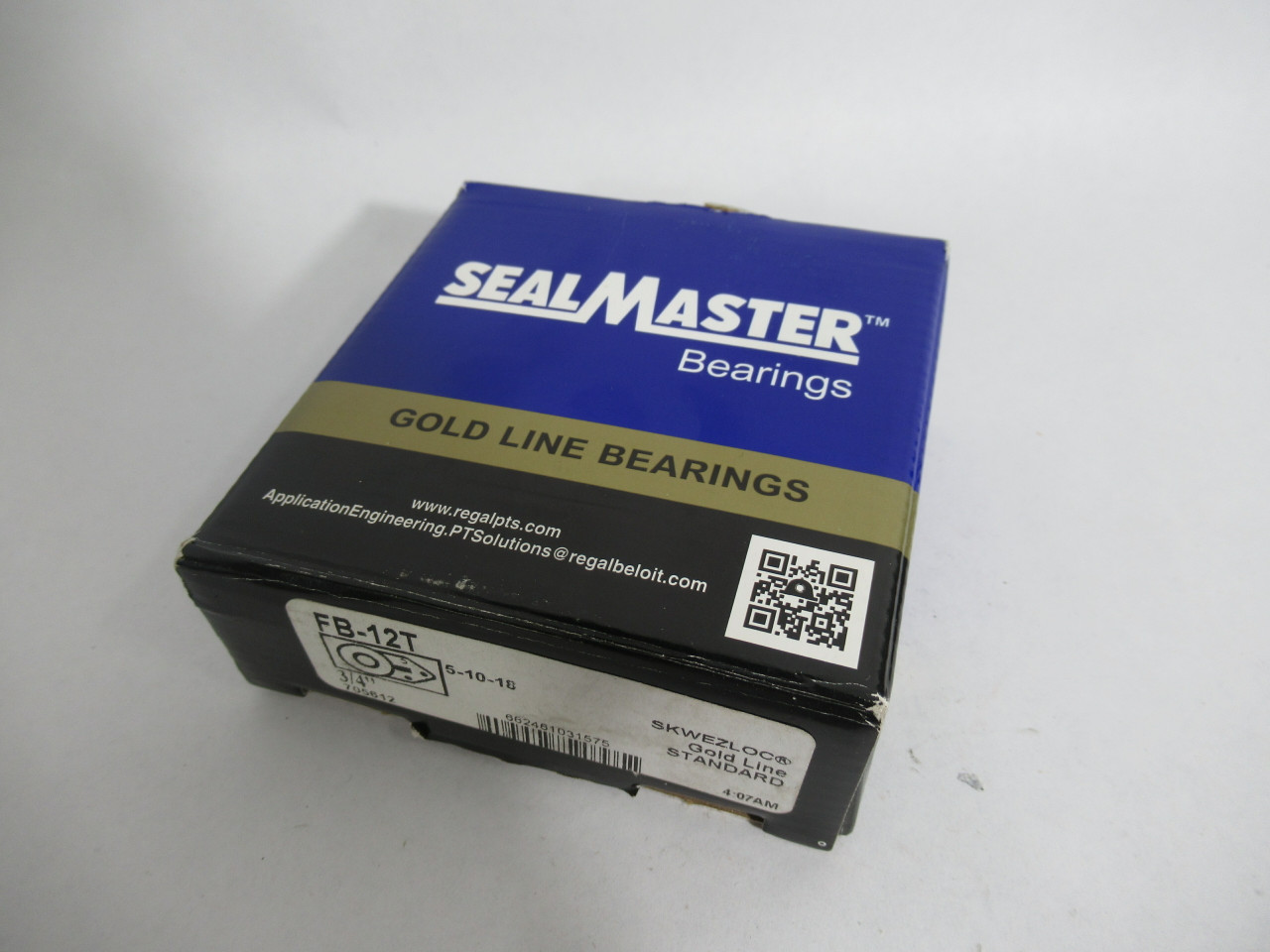 SealMaster FB-12T 3 Bolt Flange Block 3/4" Bore Cast Iron ! NEW !