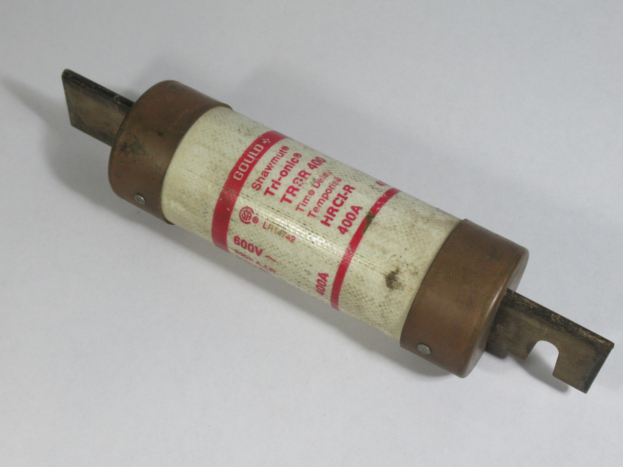 Gould Shawmut TRSR400 Trionic Time Delay Fuse HRCI-R 400A 600V Type D USED