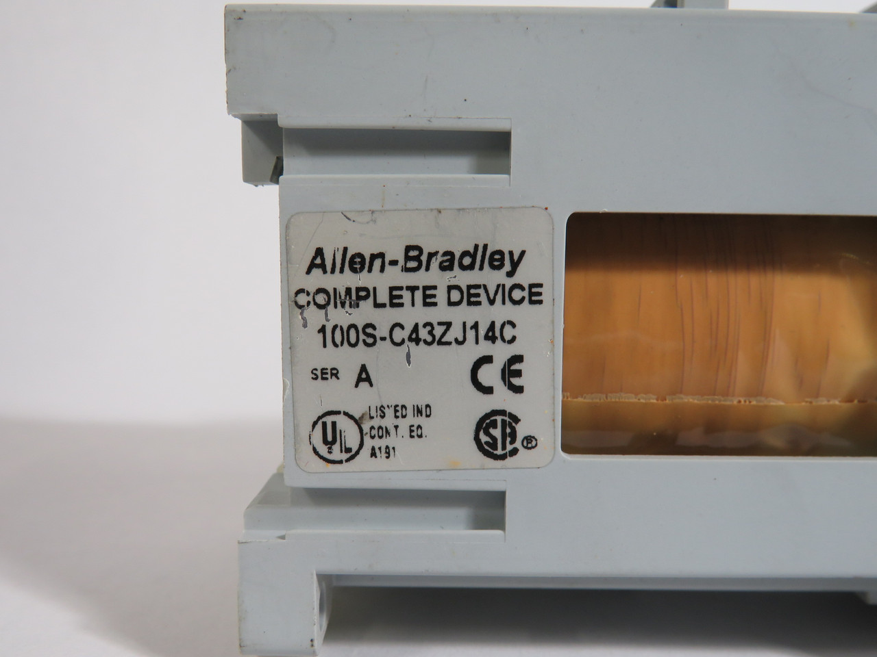Allen-Bradley 100S-C43ZJ14C Contactor 600 24VDC USED