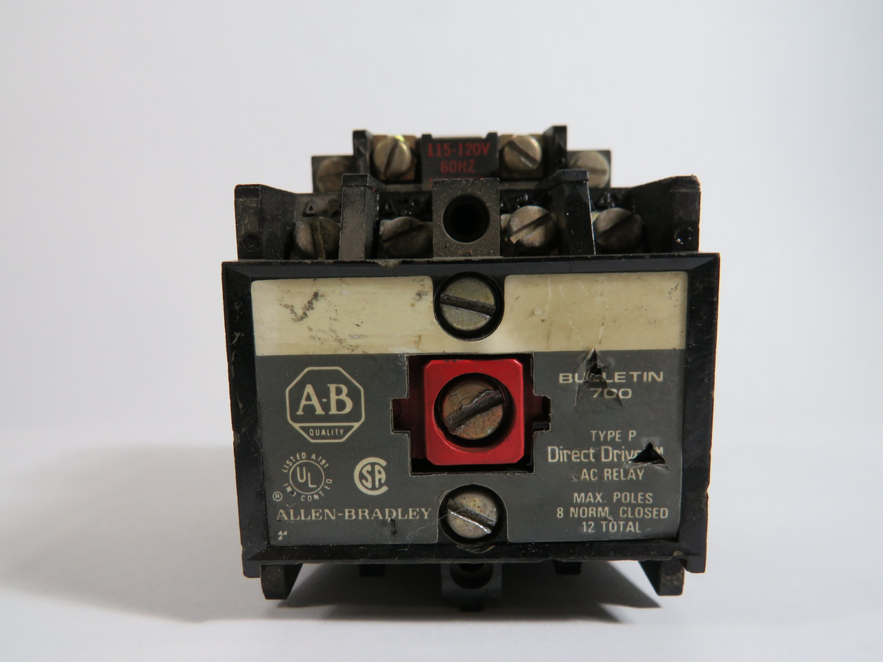 Allen-Bradley 700-P400A1 Contactor Relay Ser A 3NO 1NC Cosmetic Damage USED