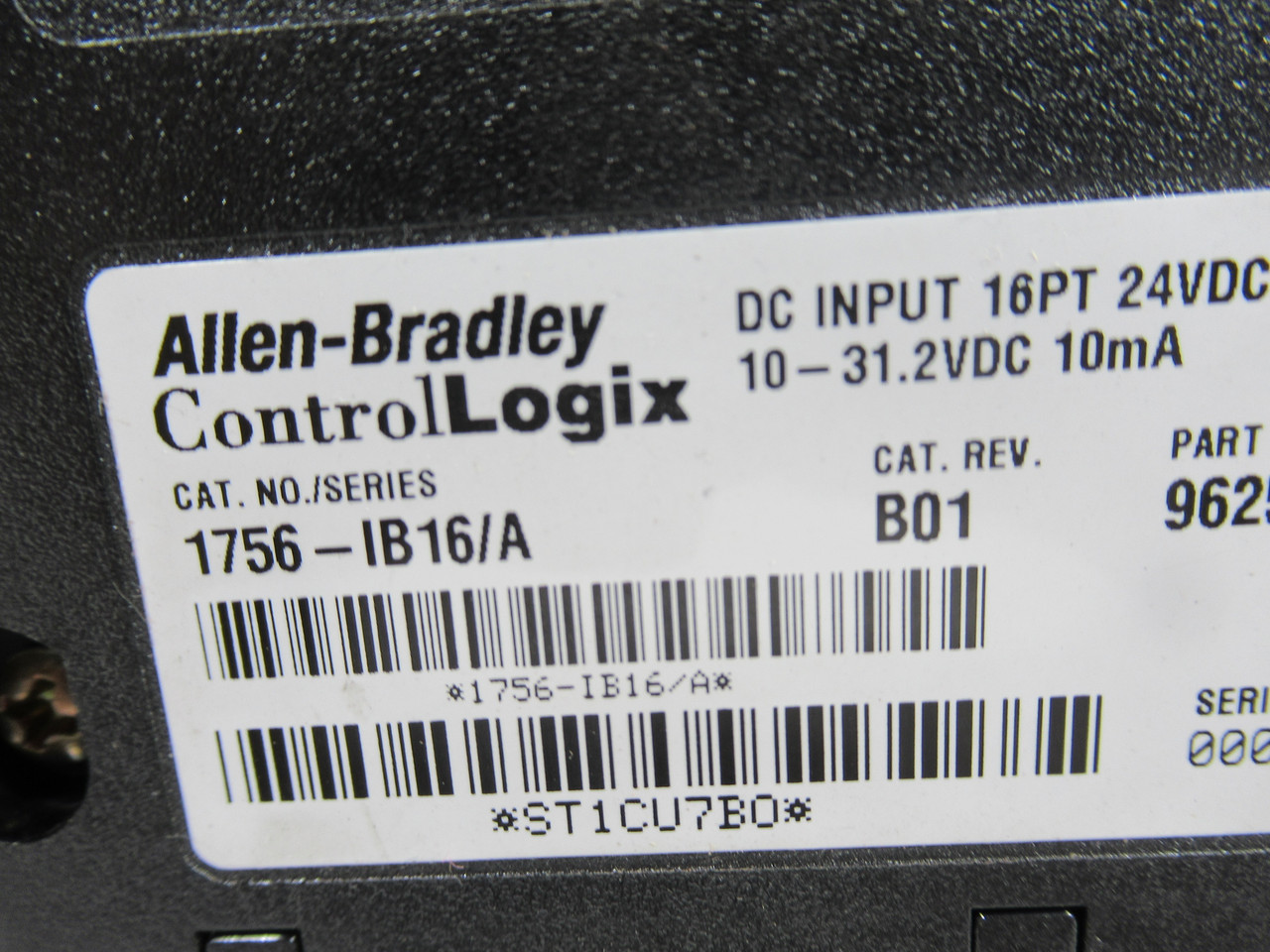Allen-Bradley 1756-IB16 REV.B01 Input Module *No Door/Terminal*  USED