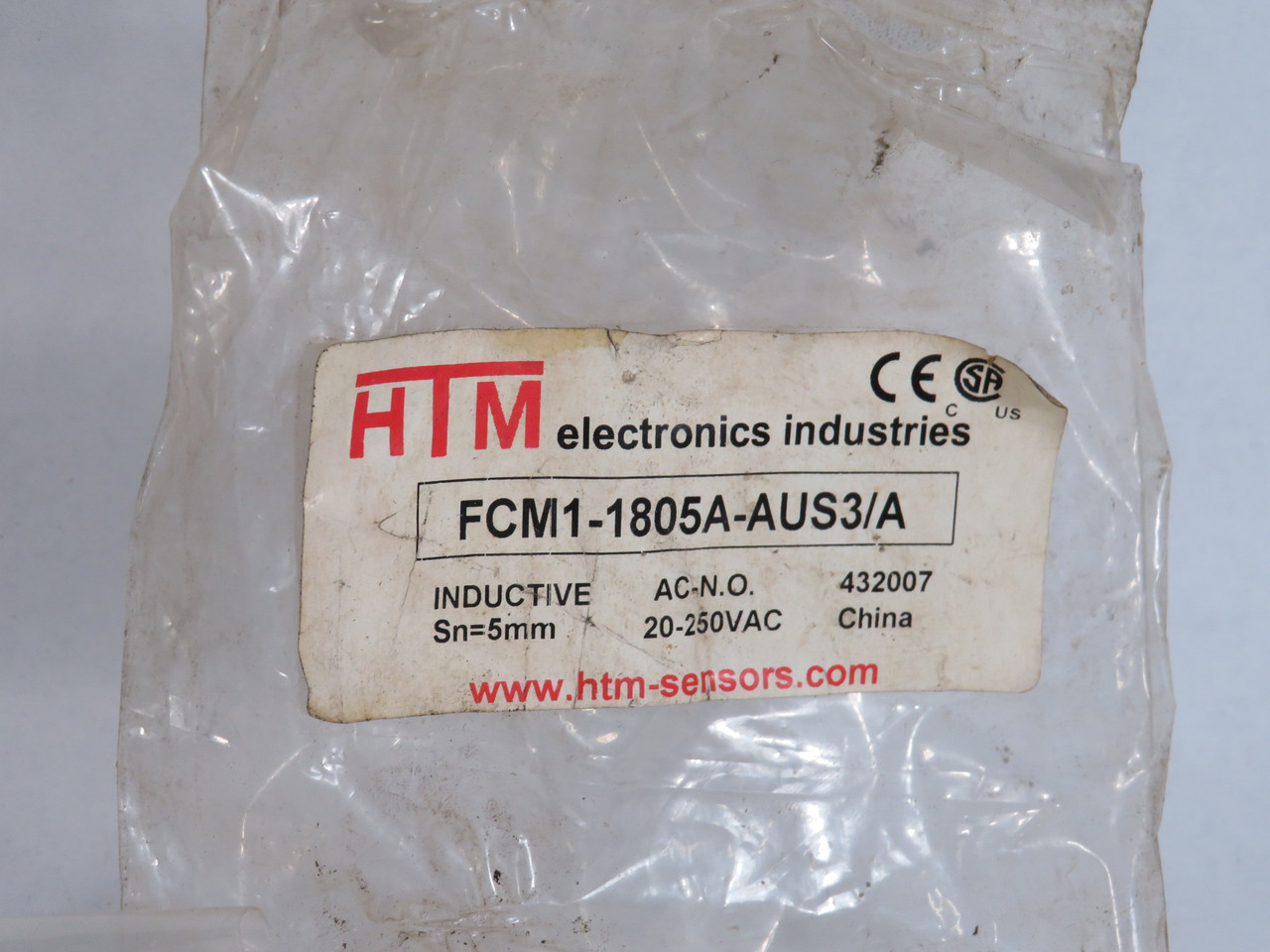 HTM FCM1-1805A-AUS3/A Inductive Proximity Sensor 400mA 20-250VAC 5mm NWB