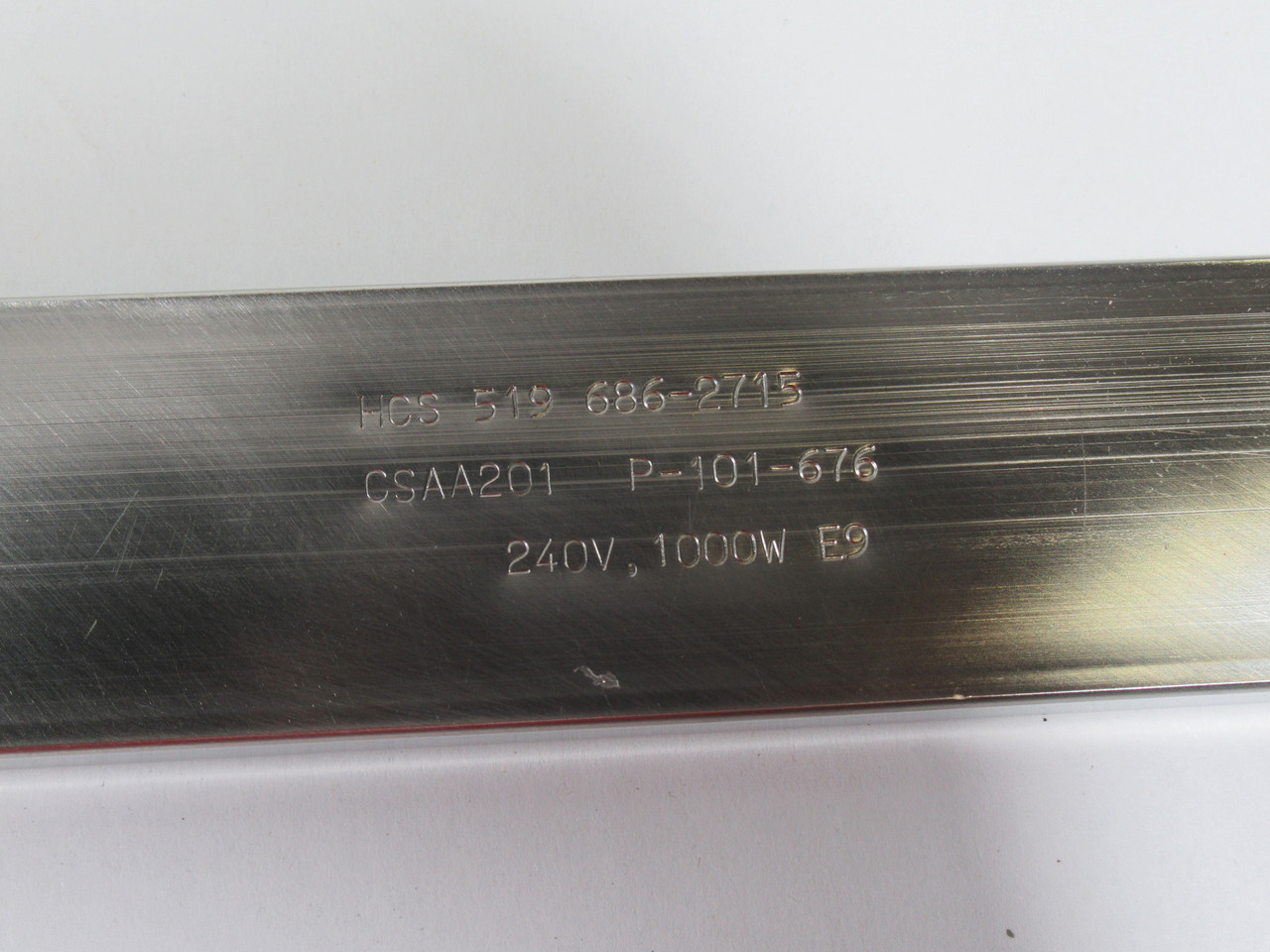 HCS P101-676 Heating Element 240V 1000W 30.5"TL 3/8"H 1-1/2"W ! NOP !