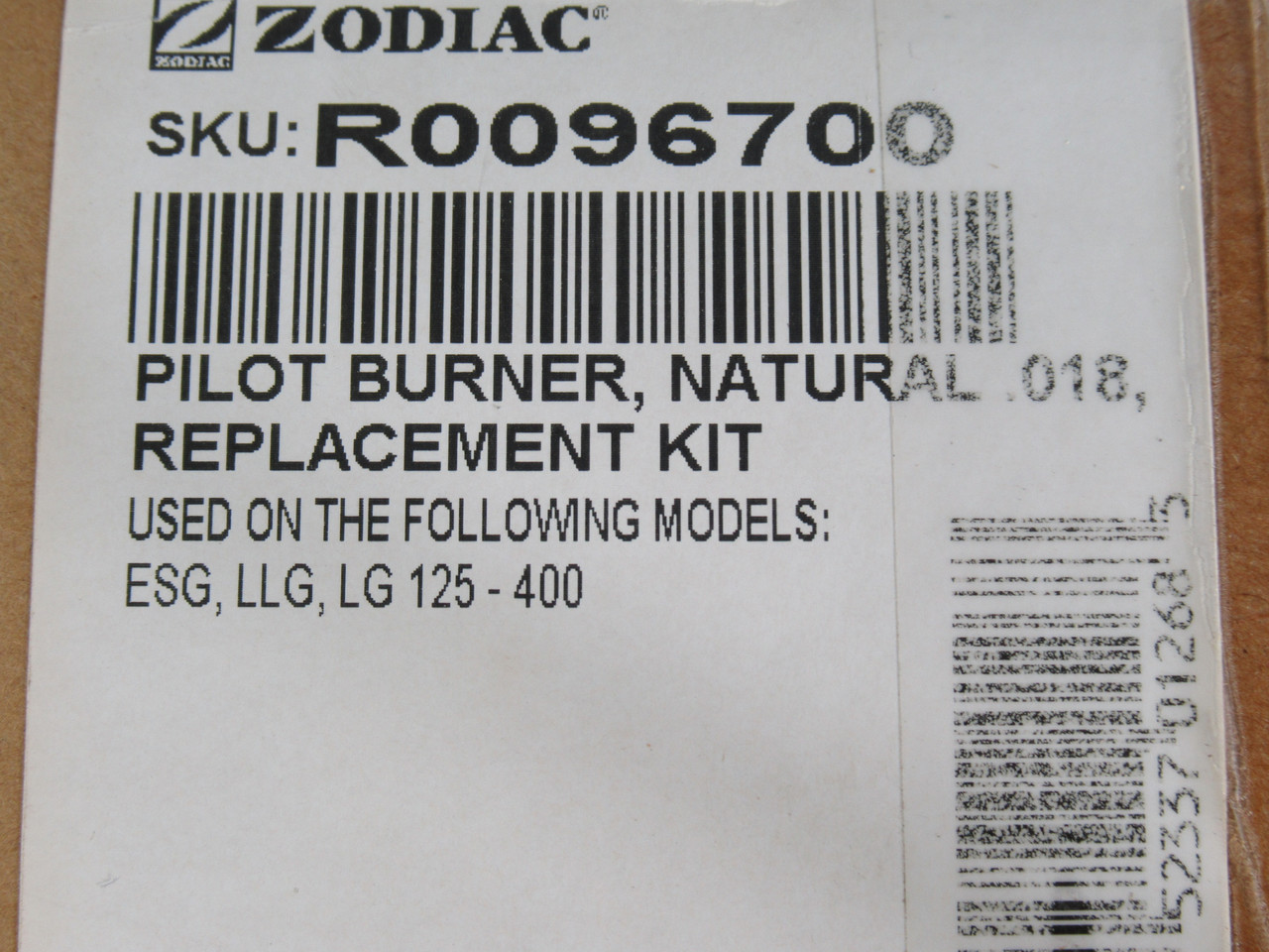 Zodiac Jandy R0096700 Natural Gas Pilot Burner Replacement Kit ! NEW !