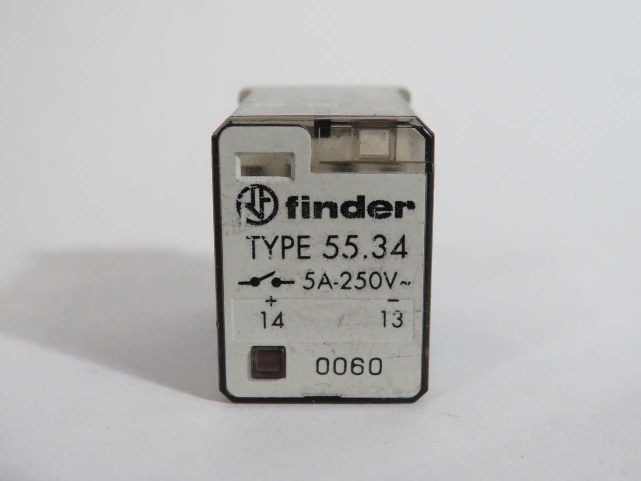 Finder 55.34.9.024.0060 Plug in Relay 24VDC 5A 14-Blade Double LED USED