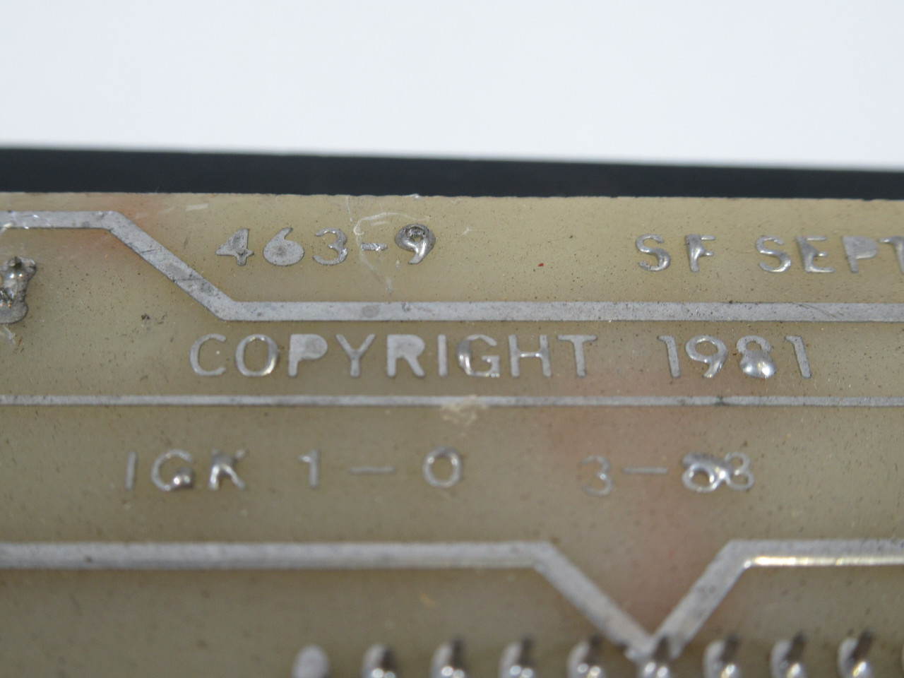 Medar 463-9 Welding Control Board w/ Face Plate First Step/Final Step USED