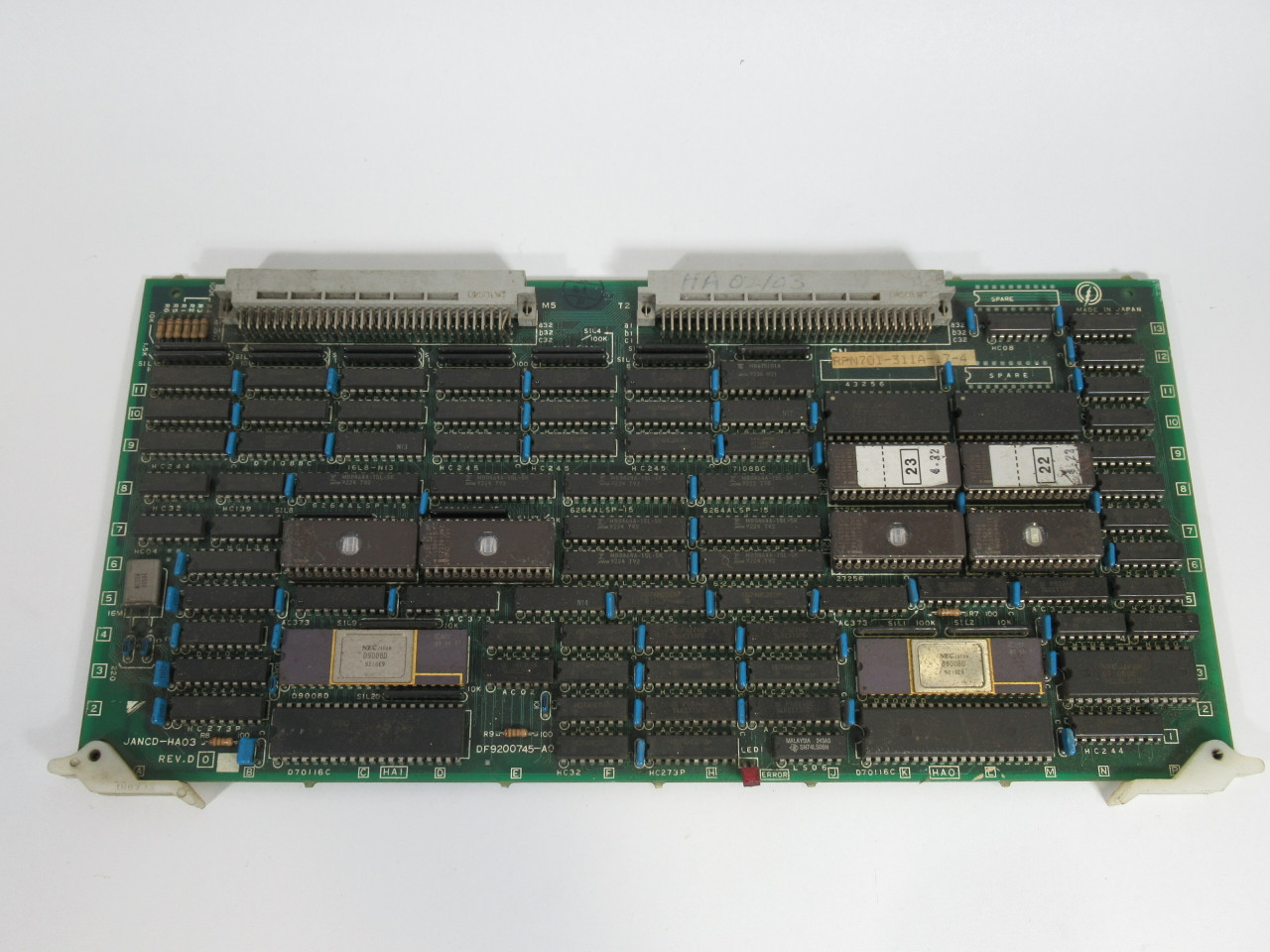 Yaskawa JANCD-HA03 Rev.D Robotics Control Board USED