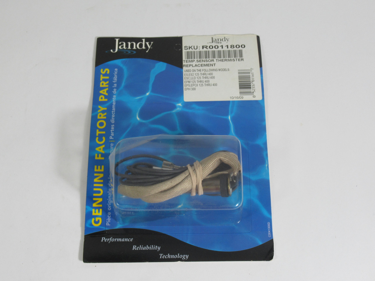 Zodiac Jandy R0011800 Pool Heater Sensor Thermistor ES, ES2-125-400 ! NEW !