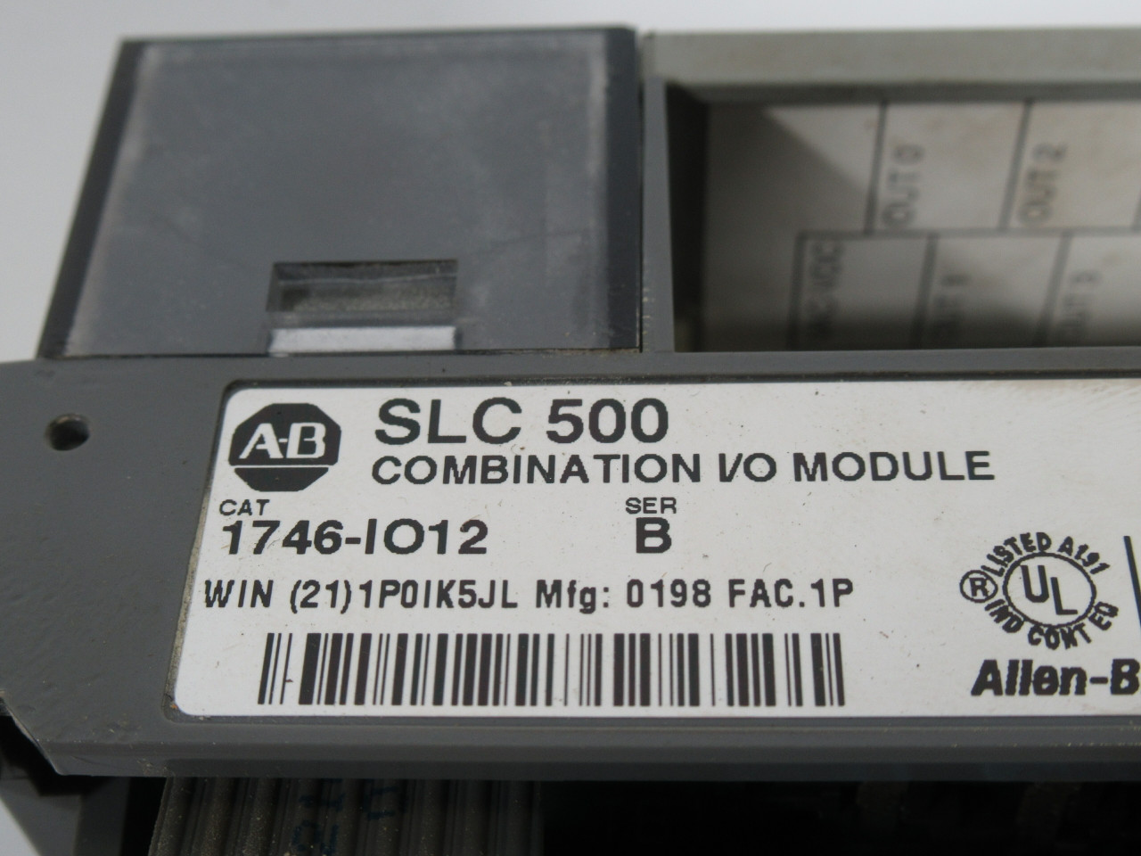 Allen-Bradley 1746-IO12 Ser.B Combination I/O Module *NO TERMINAL BLOCK* USED