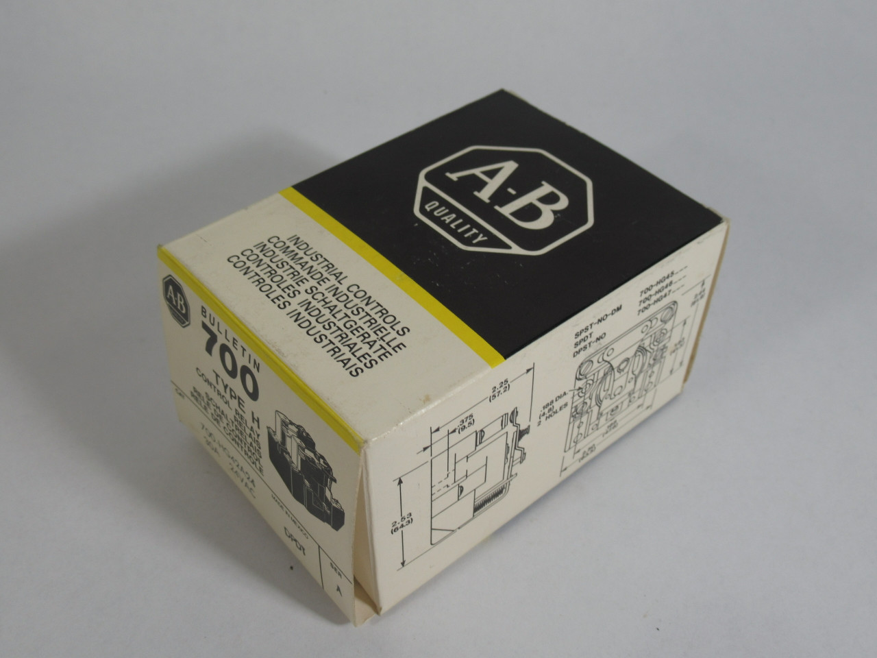 Allen-Bradley 700-HG42A24 Series A Control Type H Relay DPDT 30A 24VAC ! NEW !