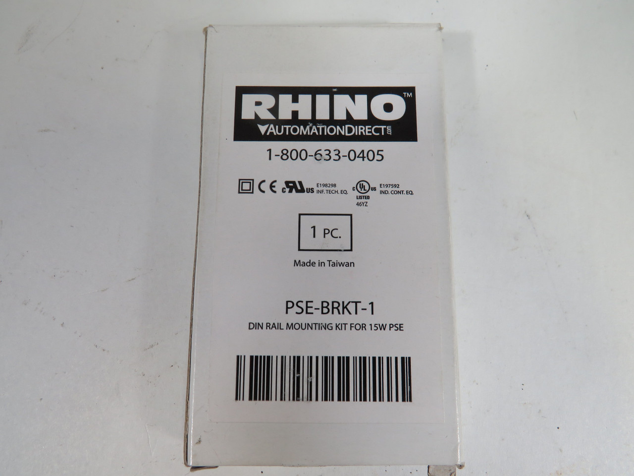 Rhino PSE-BRKT-1 Din Rail Mounting Plate *No Screws* ! NEW !