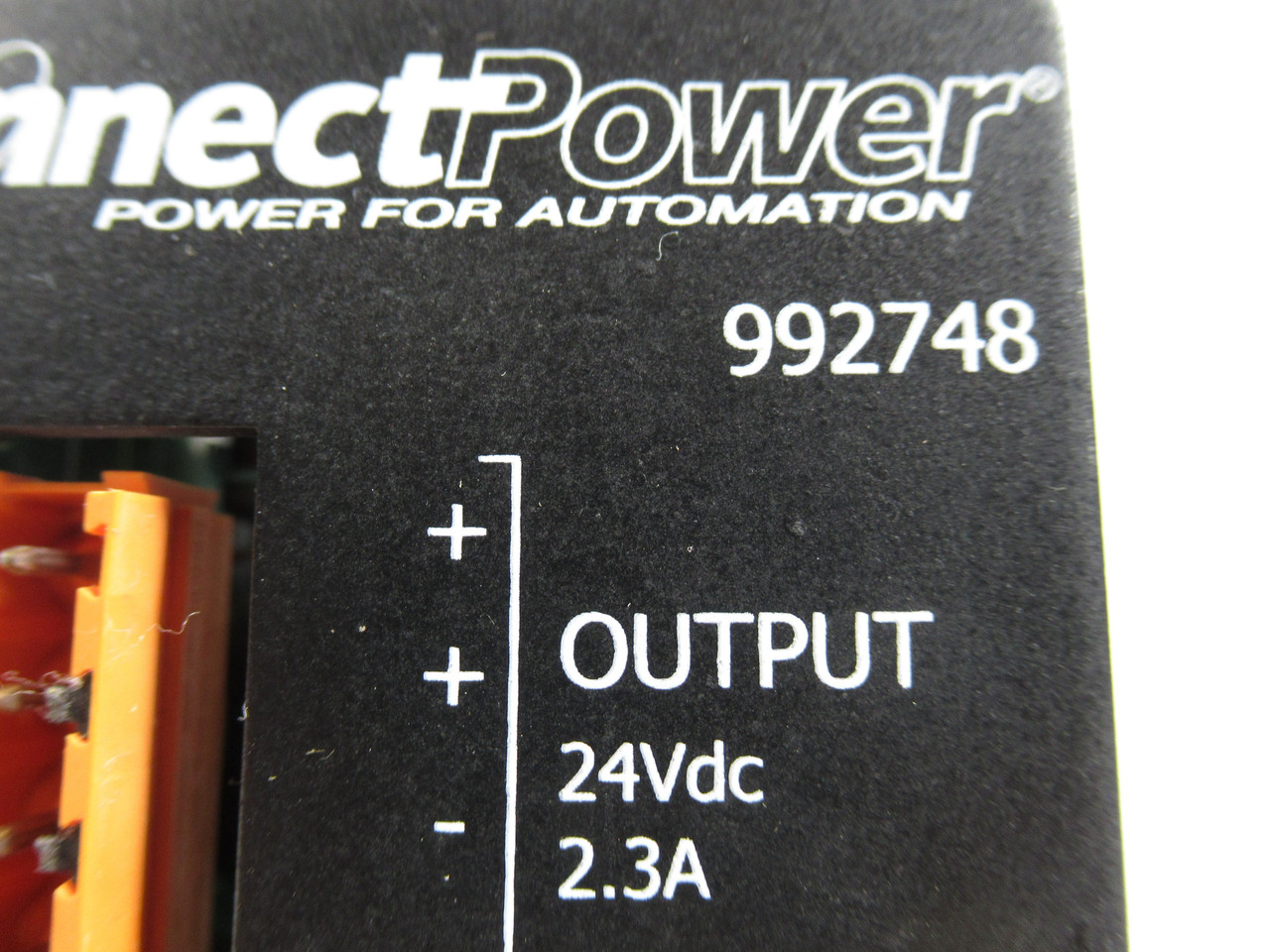 Weidmuller 992748 Power Supply 24VDC 2.3A *Cos Dmg* *No Terminal Blocks* USED