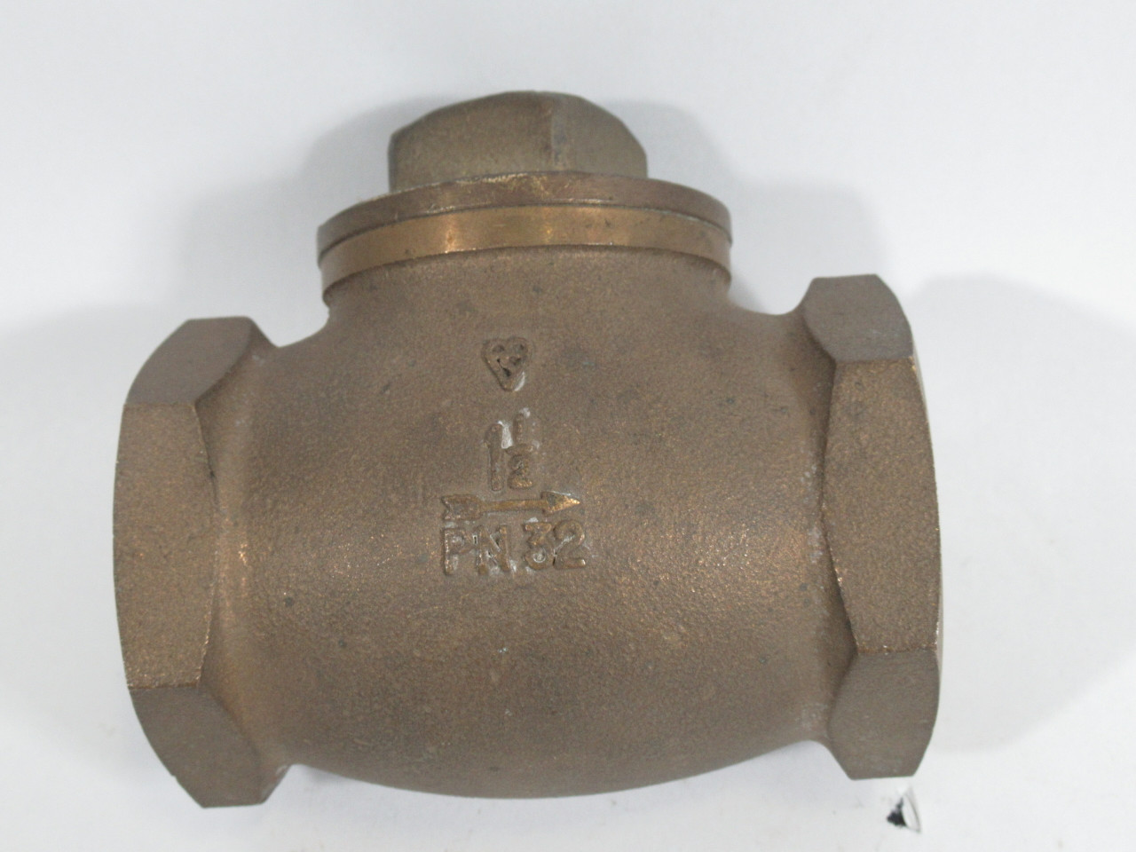 Generic 1-1/2" Bronze Horizontal Check Valve PN32 32 bar 14 bar Steam USED