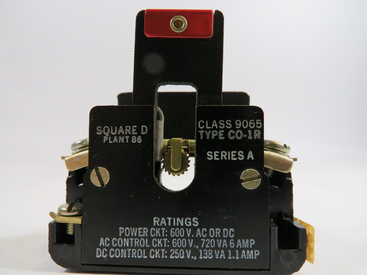 Square D 9065-CO-1R Series A Overload Relay 600VAC/DC USED