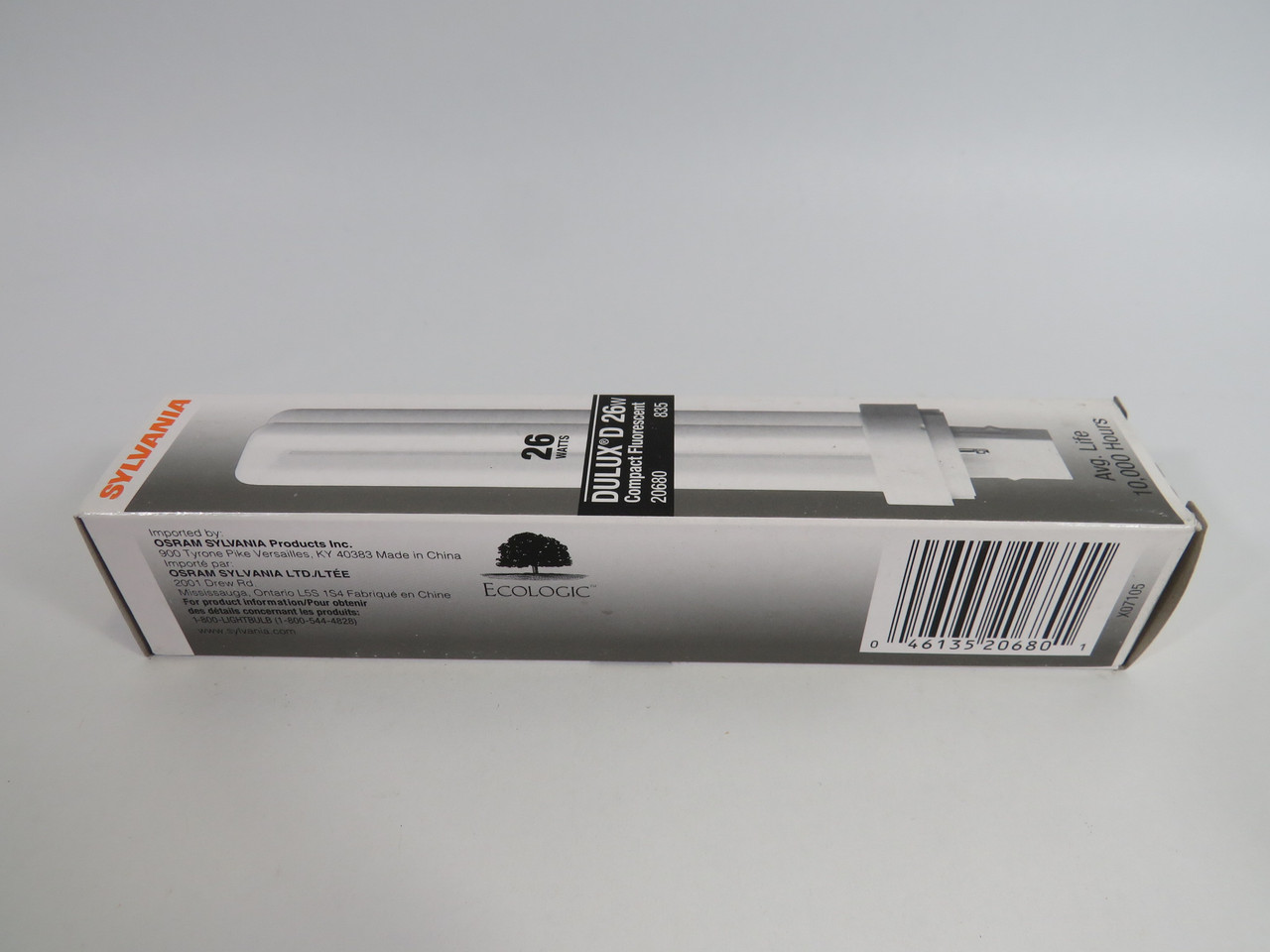 Sylvania CF26DD/835 Dulux D Compact Fluorescent Bulb 26W 50-Pack NEW