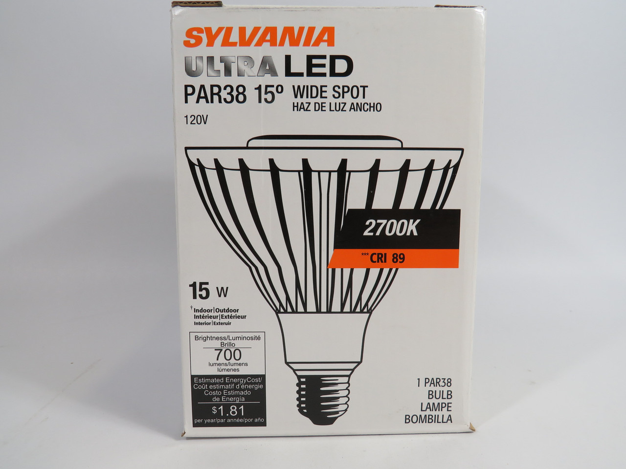 Sylvania LED15PAR38/827/SG/WSP15 Ultra LED PAR38 Lamp 120V 15W Lot of 5 NEW
