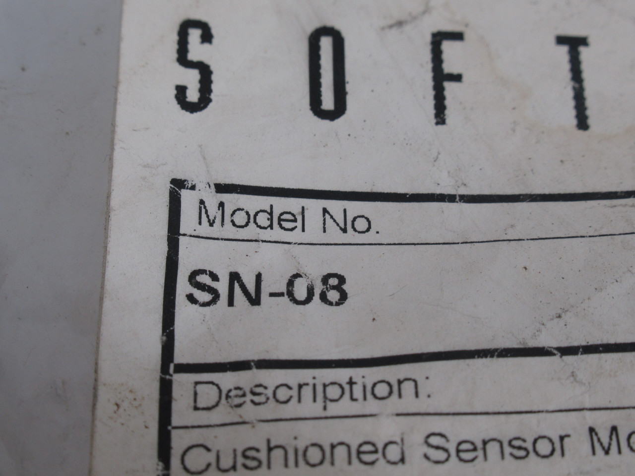 SoftNoze SN-08 Cushioned Sensor Mount for 8mm Shielded Sensor ! NWB !