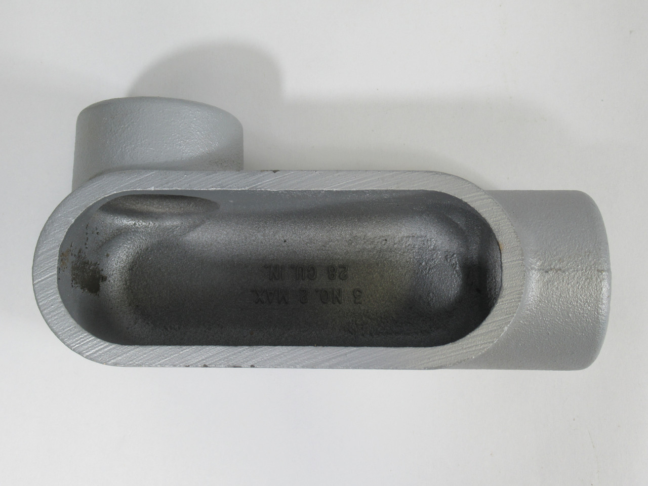 Appleton LL57 Grayloy-Iron LL Conduit Body 1-1/2" w/o Cover SHELF WEAR NEW