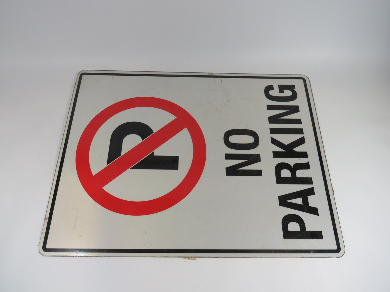 Price No Parking Sign 24x18" Cosmetic Damage USED