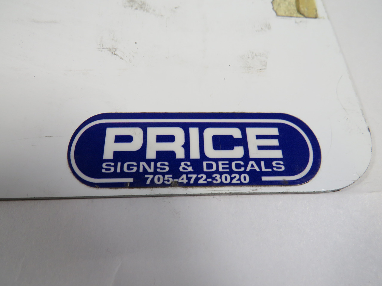 Price No Parking Sign 24x18" Cosmetic Damage USED