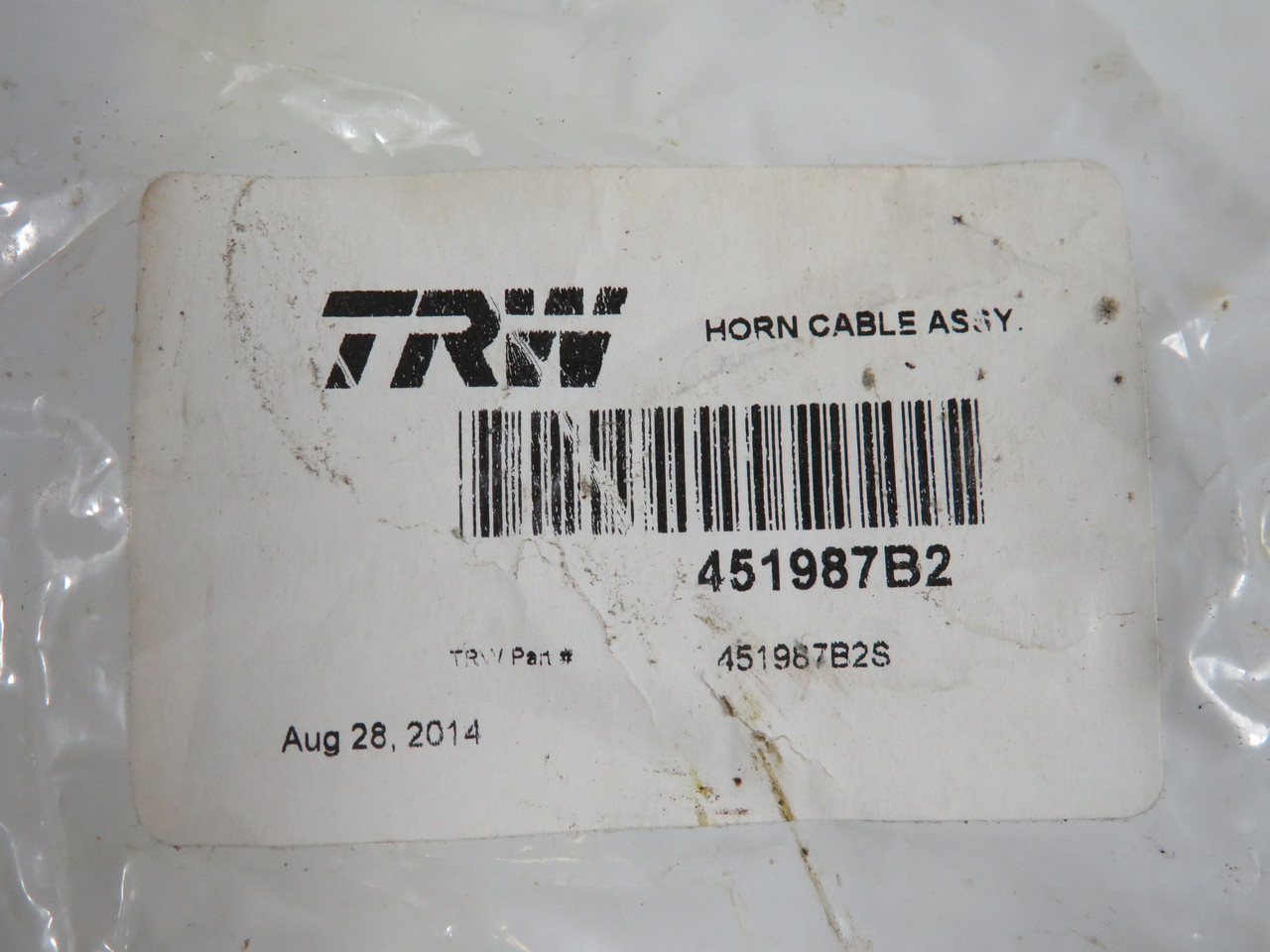 TRW 451987B2 Cable Assembly For Horn ! NEW !