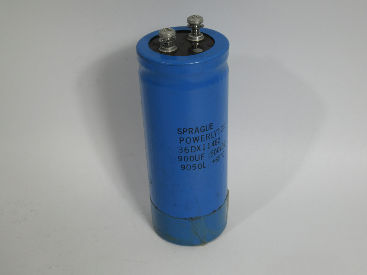 Sprague 36DX11482 Capacitor 900UF 500VDC 65DEG C USED