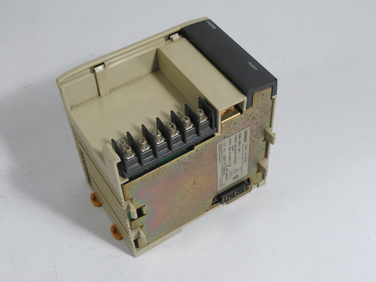 Omron CQM1-PA206 Power Supply Unit 240VAC *Missing Cover* USED