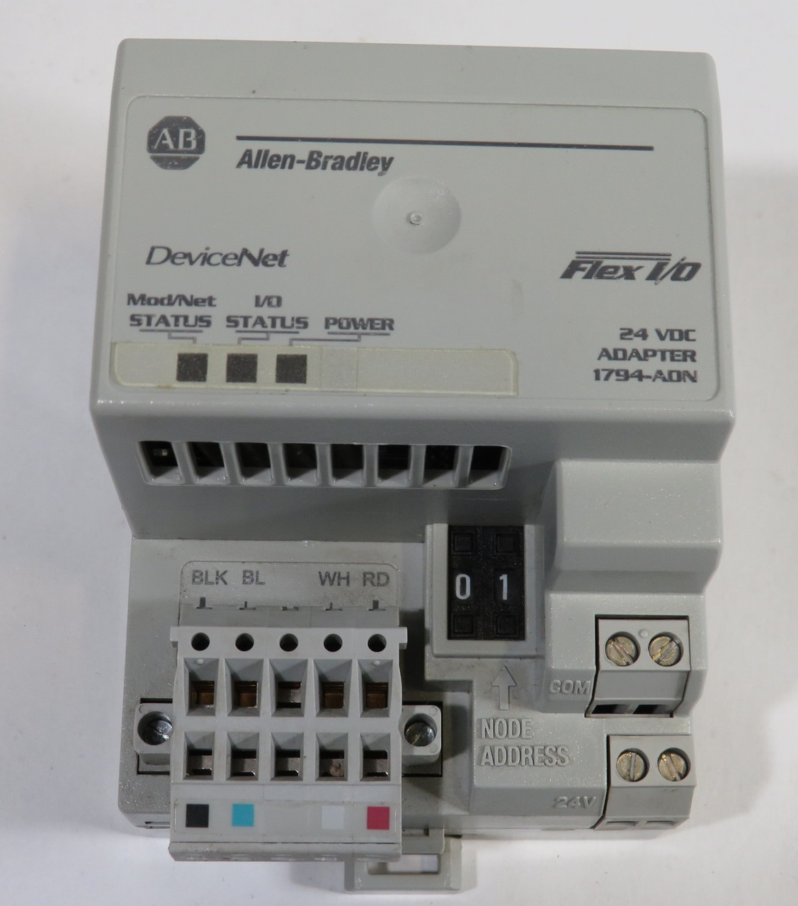 Allen-Bradley1794-ADN Ser B I/O 24VDC Adapter 9626580 Rev A01 F/W F USED