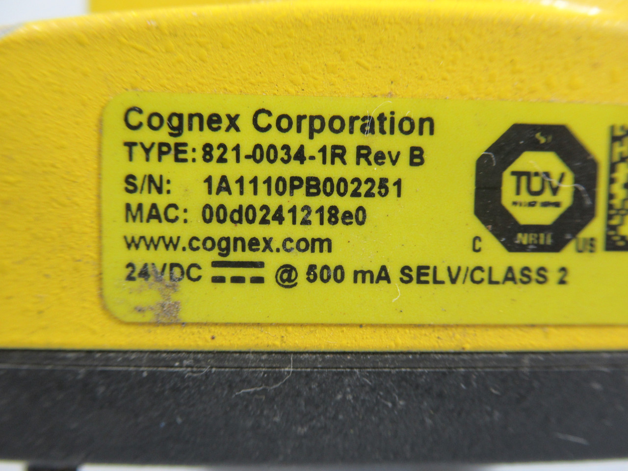 Cognex 825-0209-1R-A In-Sight 5110-01 Vision System 821-0034-IR Rev B USED