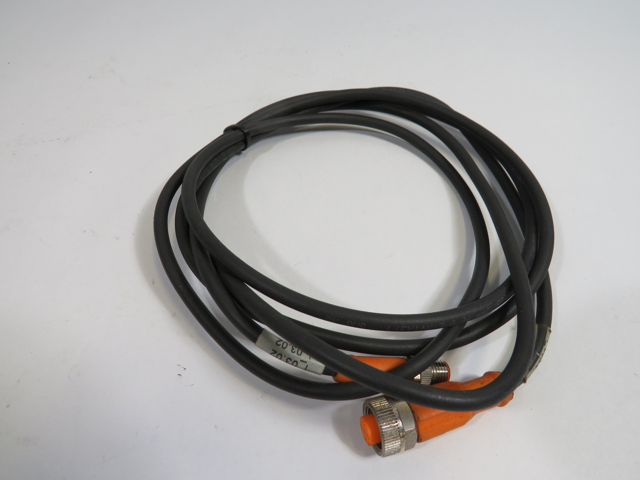 IFM Electronic EVC258 Connection Cable 2m M8 Plug M12 Socket 50VAC USED
