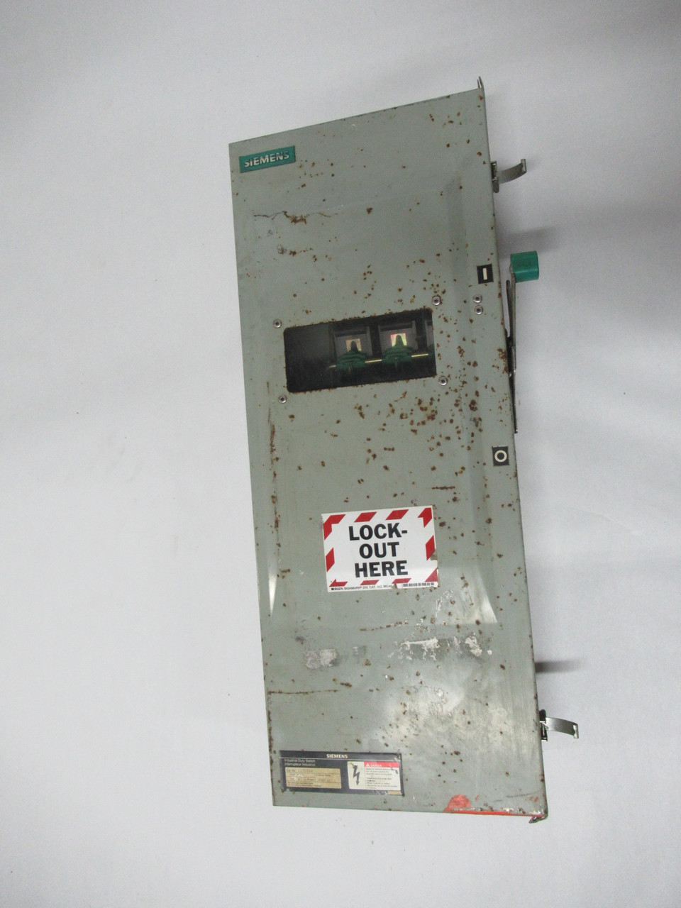 Siemens 12ID364 Disconnect Switch *Bent Frame/Missing Base Fuse Holder* USED