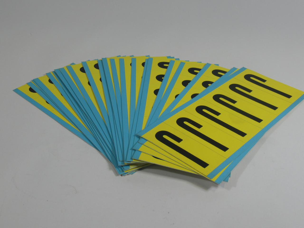 Brady 3450-J Kit of Letter Labels "J" 25-Pack NEW