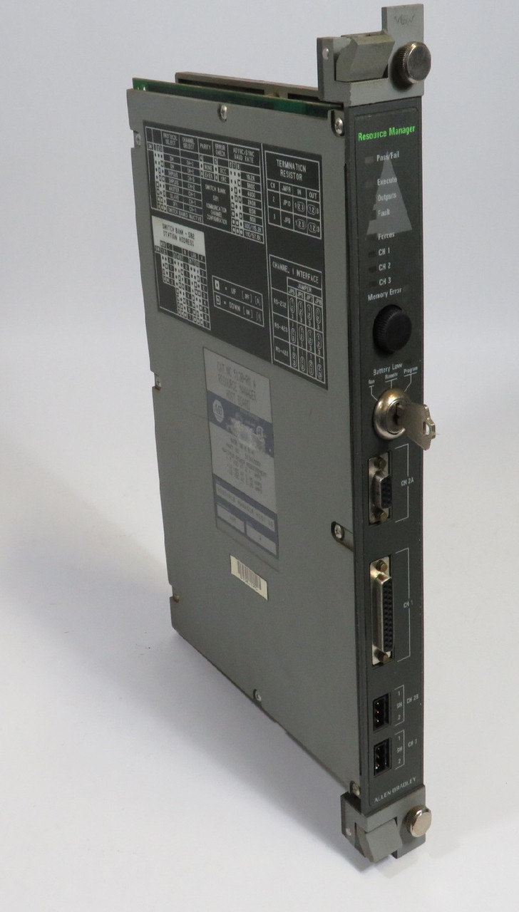 Allen-Bradley 5130-RM Ser A Resource Manager 513015501 F/W A05 W/KEYS USED