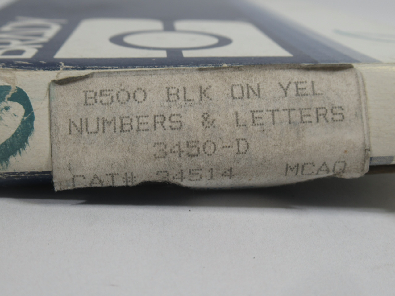 Brady 3450-D Kit of Letter Labels "D" 25-Pack  NEW