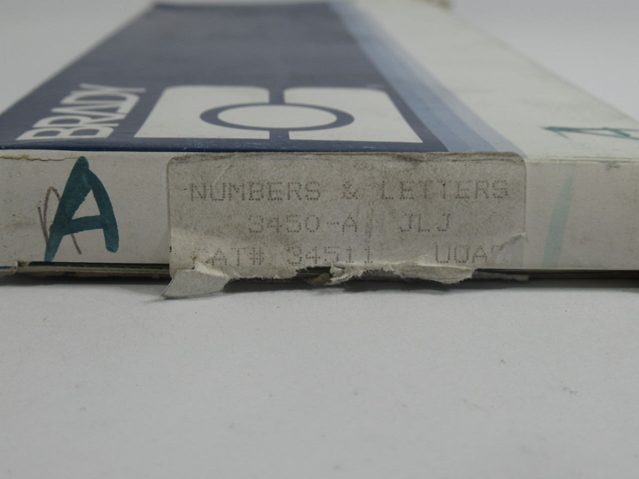 Brady 3450-A Kit of Letter Labels "A" Lot of 18 ! NEW !