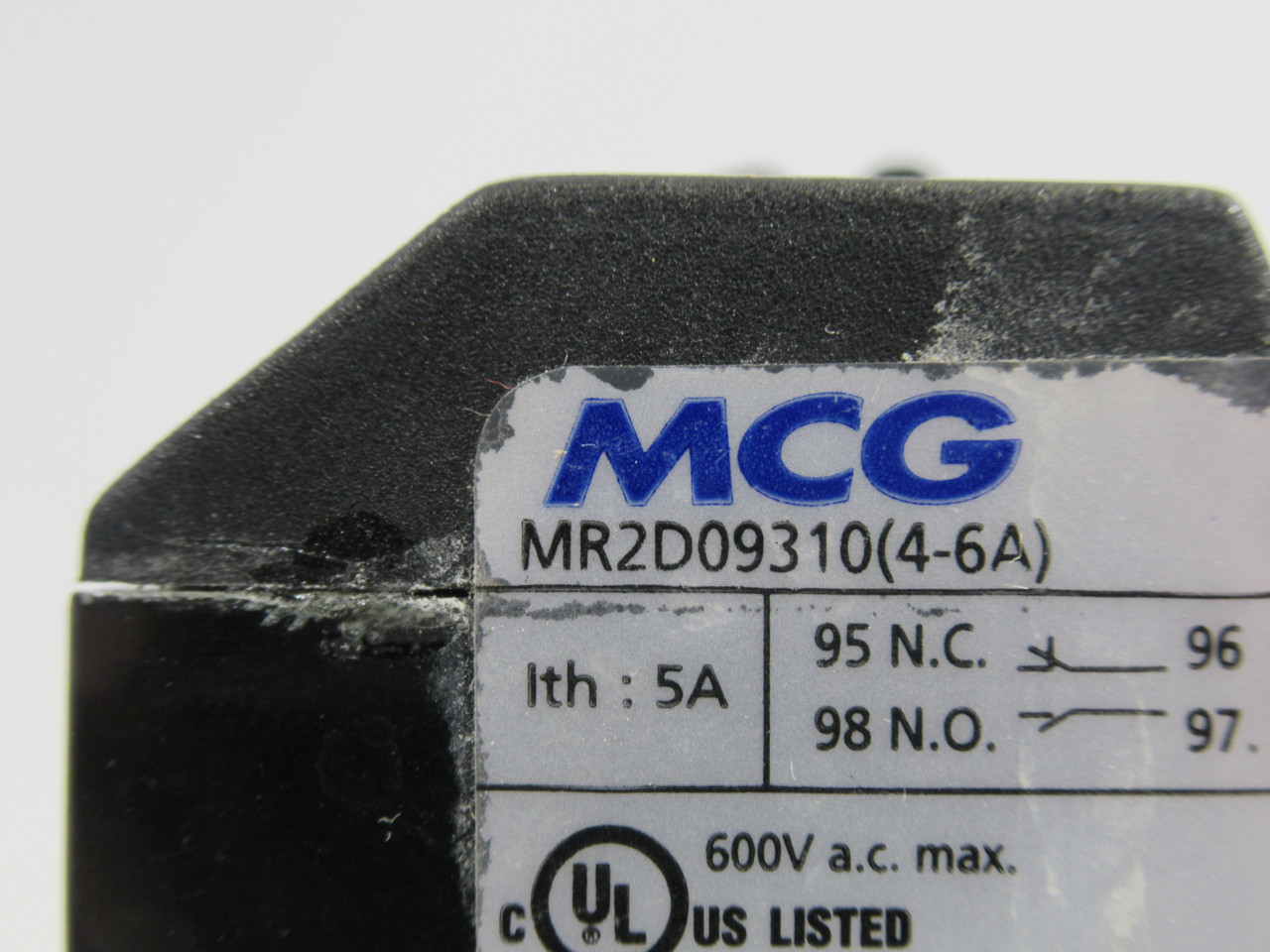 MCG MR2D09310 Thermal Overload Relay 4-6A USED
