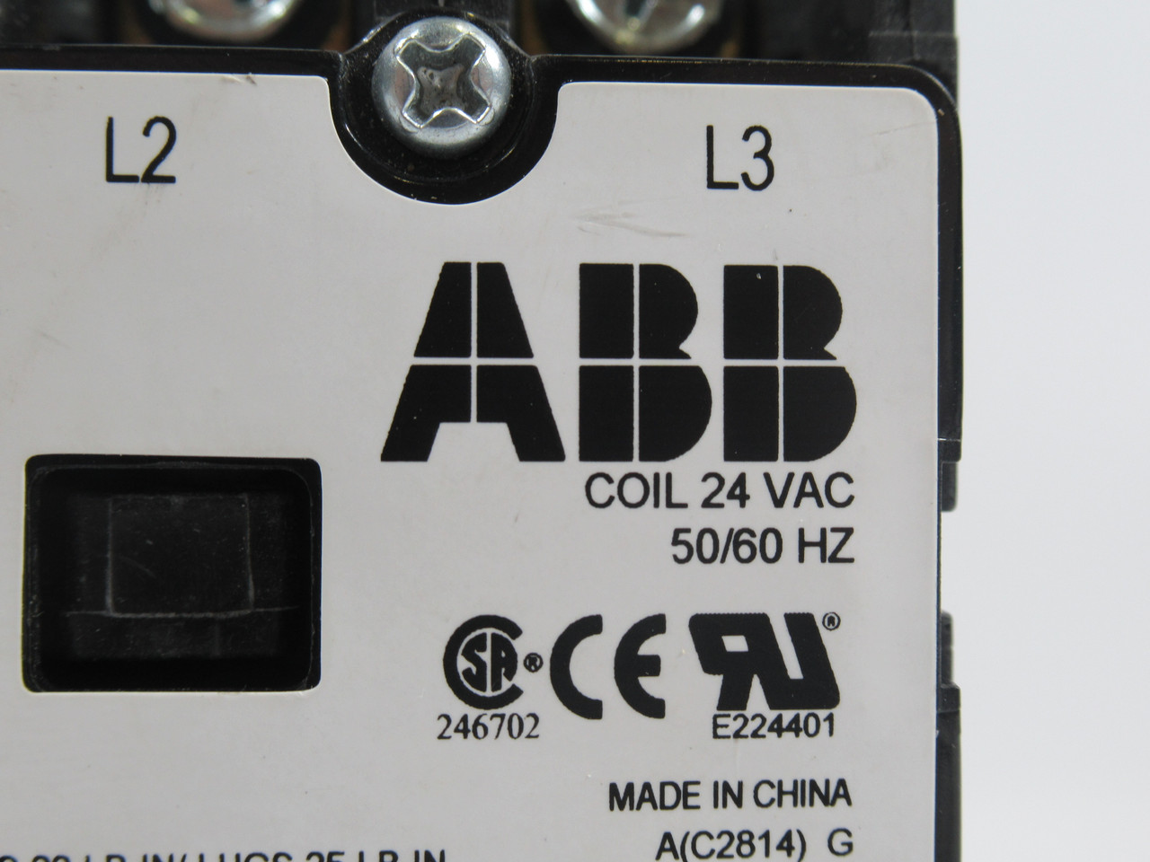 ABB DP30C3P-F Definite Purpose Contactor 24VAC 50/60Hz USED