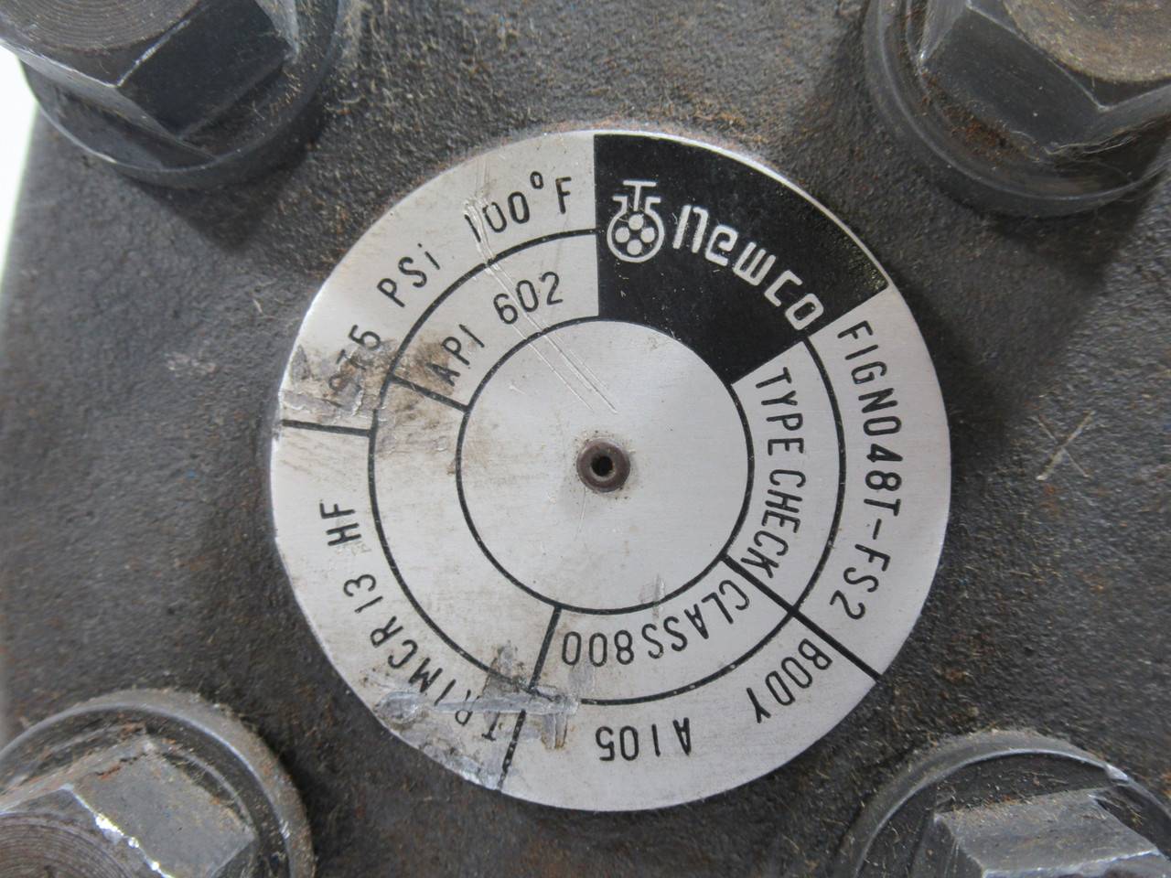 Newco 48T-FS2 1 1/4" Threaded Check Valve Pressure Class 800 USED