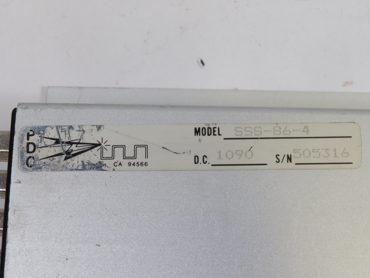 PDC SSS-86-4 Silver Load Switch Model 200 USED