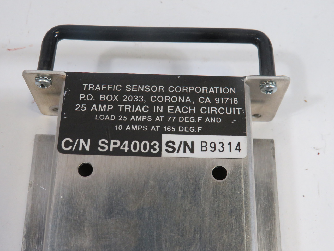 TSC SP4003 Cube 200 Mod. 3 Plug-In Traffic Sensor 25A@77 Deg F USED