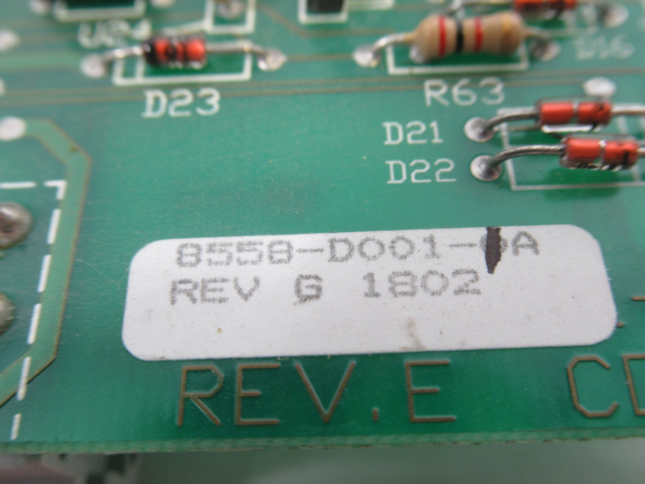 Generic 8558-D001-1A Rev. G Scale Output Board USED