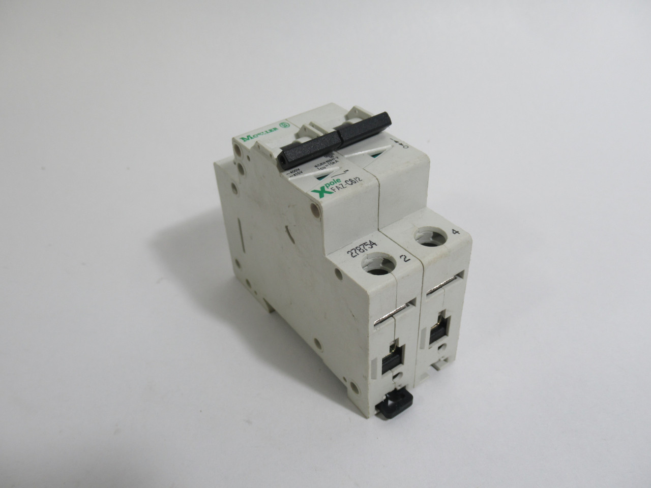 Moeller FAZ-C6/2 Thermal Magnetic Circuit Breaker 6A 400/415V 2-Pole USED