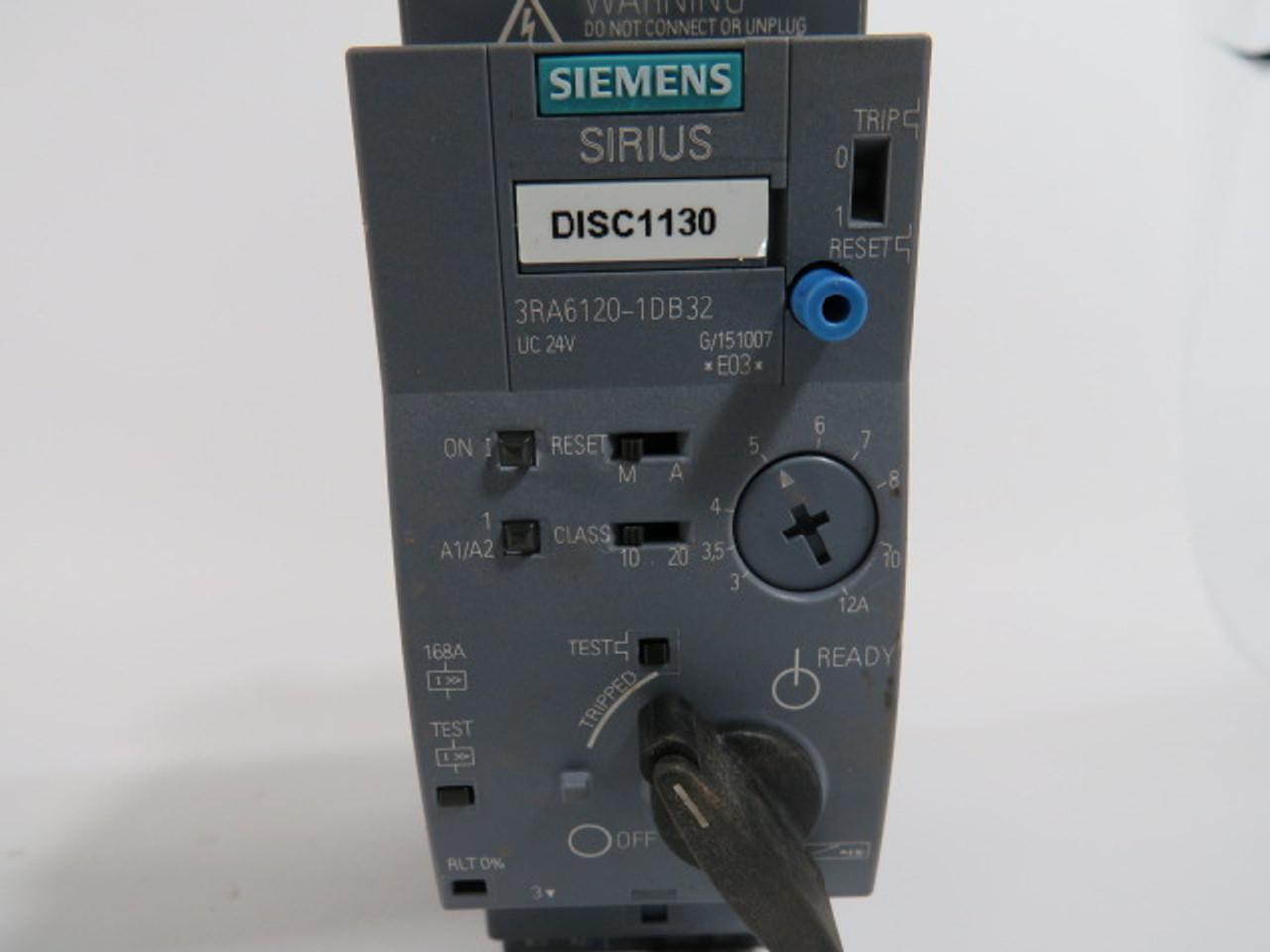Siemens 3RA6120-1DB32 Compact Starter 24V UC 3-12A USED